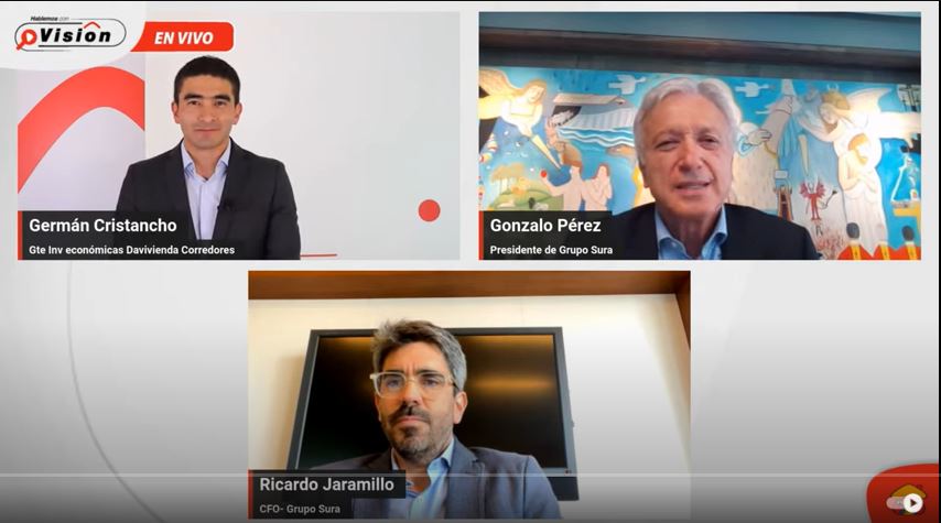 Gonzalo Pérez y Ricardo Jaramillo compartieron con público inversionista asuntos clave y perspectivas de Grupo SURA